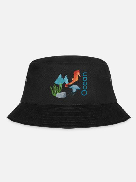 Ocean - Bucket Hat - Schwarz