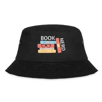 BookNerd - Bucket Hat - Schwarz - Vorne - Lela (165cm)