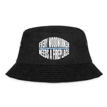 carpenter funny tshirts bingo hall tshirts - Bucket Hat - Schwarz - Vorne - Lela (165cm)