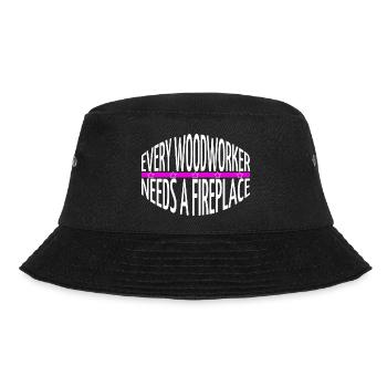 apprentice construction carpenter hobbyists - Bucket Hat - Schwarz - Vorne - Lela (165cm)