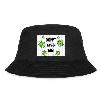 Don't kiss me Funny clothing for baby Virus Corona - Bucket Hat - black - Front - Lela (165cm)