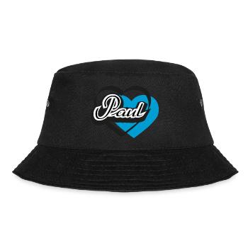 Name Paul Herz - Bucket Hat - Schwarz - Vorne - Lela (165cm)