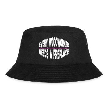 felling birthday present arboriculturist - Bucket Hat - black - Front - Lela (165cm)
