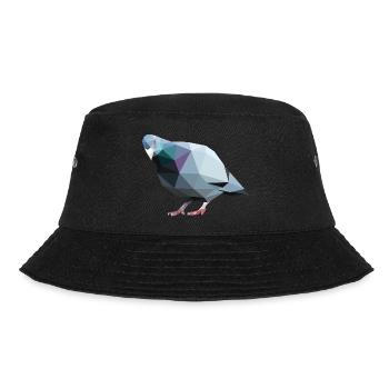 Geometric Pidgeon - Bucket Hat - Schwarz - Vorne - Lela (165cm)