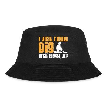 Archaeology Gift Archaeologist - Bucket Hat - black - Front - Lela (165cm)