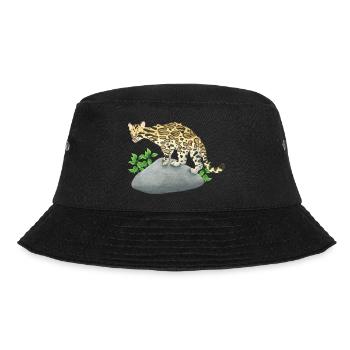 small ocelot - Bucket Hat - black - Front - Lela (165cm)