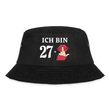 28 Jahre Geburtstag Sprüche Frauen Geschenk Idee - Bucket Hat - Schwarz - Vorne - Lela (165cm)