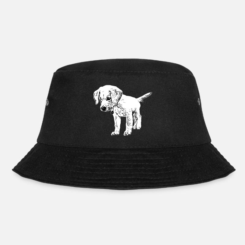 Dessin de chiot Labrador - Bob - noir