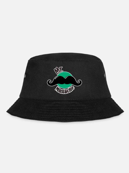 Mr. Moustache - Bucket Hat - black