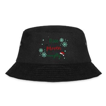 Nice until proven naughty Christmas sweater - Bucket Hat - black - Front - Lela (165cm)