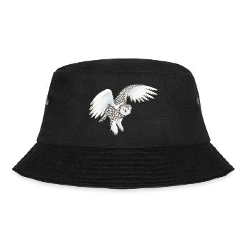 Schneeeule - Bucket Hat - Schwarz - Vorne - Lela (165cm)