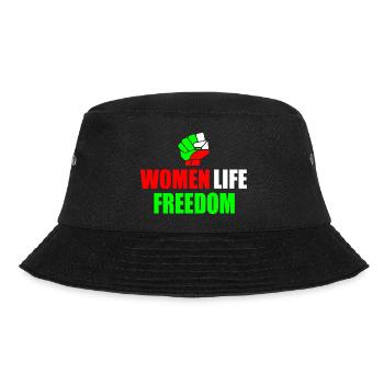 Women life freedom iran - Bucket Hat - Schwarz - Vorne - Lela (165cm)