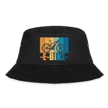 E-Bike Bike Vintage E Bike Battery Gift - Bucket Hat - black - Front - Lela (165cm)