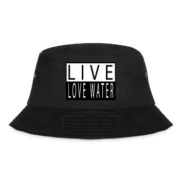 funny swimming triathlon swimmers athlete sports - Bucket Hat - Schwarz - Vorne - Lela (165cm)