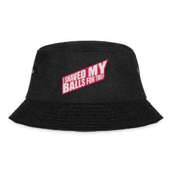 I shaved my balls - Bucket Hat - black - Front - Lela (165cm)