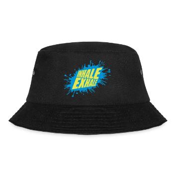 inhale exhale yoga Zitat - Bucket Hat - Schwarz - Vorne - Lela (165cm)