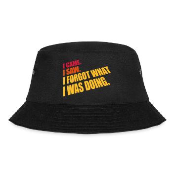 I came saw forget - Bucket Hat - Schwarz - Vorne - Lela (165cm)