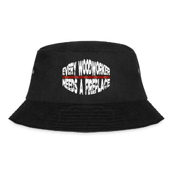 Carpenter Plumber Lumber Job - Bucket Hat - black - Front - Lela (165cm)