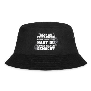 KFZ Mechaniker Mechatroniker Geschenk - Bucket Hat - Schwarz - Vorne - Lela (165cm)