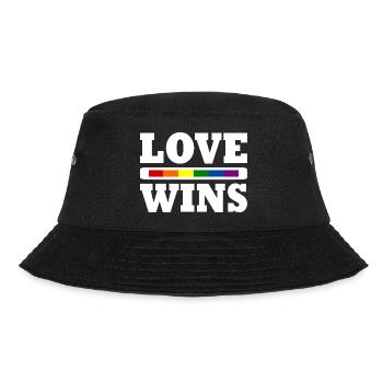 Love wins - Bucket Hat - black - Front - Lela (165cm)