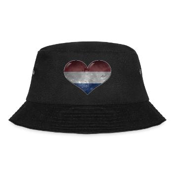 Holland-Herz - Bucket Hat - Schwarz - Vorne - Lela (165cm)
