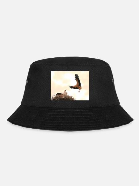 Störche - Bucket Hat - Schwarz