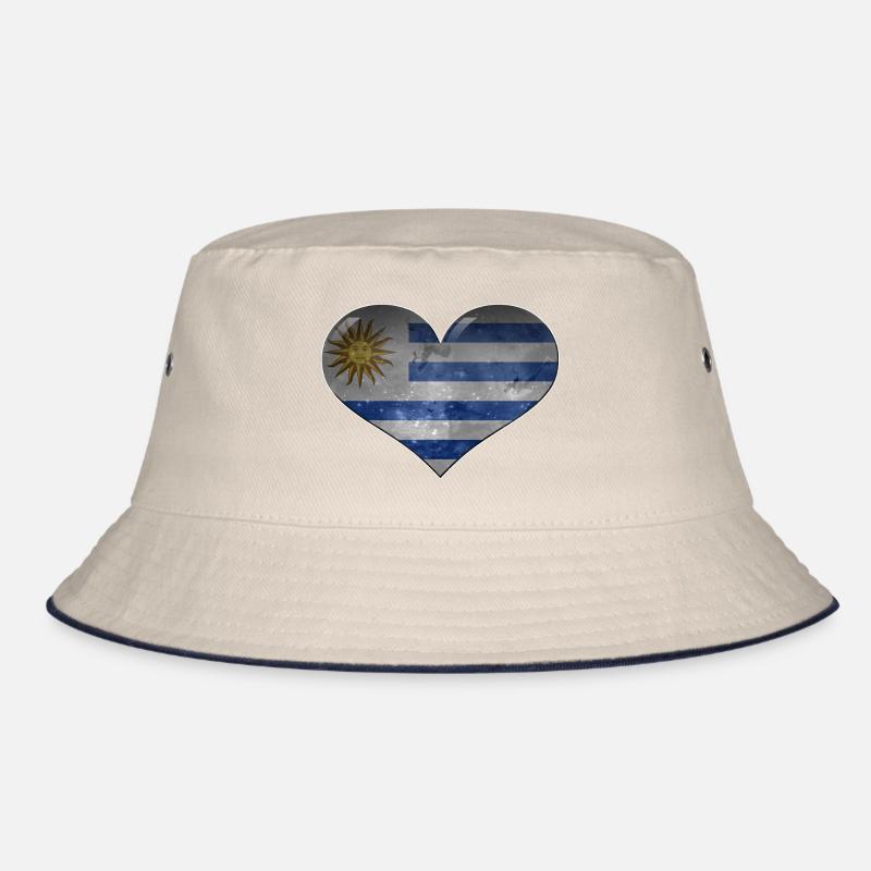 Uruguay heart Bucket Hat