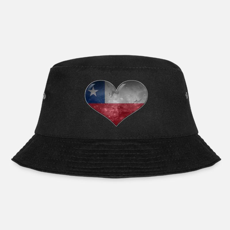 Chilean heart - Bucket Hat - black