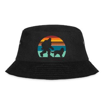English Springer Spaniel Hund - Bucket Hat - Schwarz - Vorne - Lela (165cm)