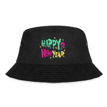 Happy New Year - Bucket Hat - Schwarz - Vorne - Lela (165cm)