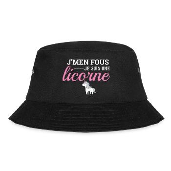 Licorne j' men fous je suis une licorne humour - Bob - noir - Devant - Lela (165cm)