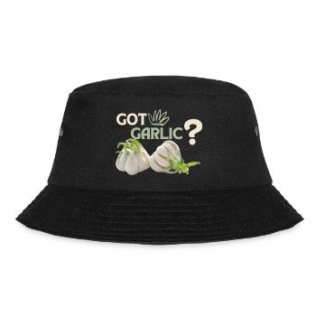 Knoblauch, lustiger Spuch, Got-Garlic - Bucket Hat - Schwarz - Vorne - Lela (165cm)