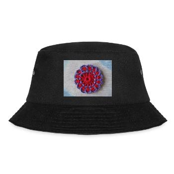 A mandala crocheted from yarn - by Lillrose - Bucket Hat - black - Front - Lela (165cm)