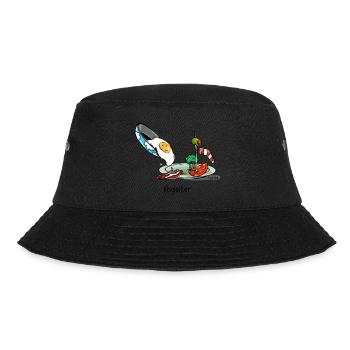 Paragliding Gleitschirm Pilot Vogel Ei - Bucket Hat - Schwarz - Vorne - Lela (165cm)