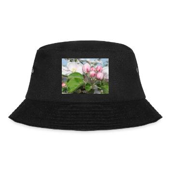Apfelblüten Zweige Frühling Sommer - Bucket Hat - Schwarz - Vorne - Lela (165cm)