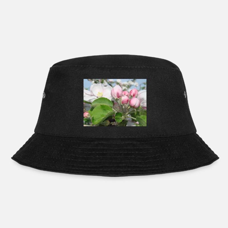 Apfelblüten Zweige Frühling Sommer - Bucket Hat - Schwarz
