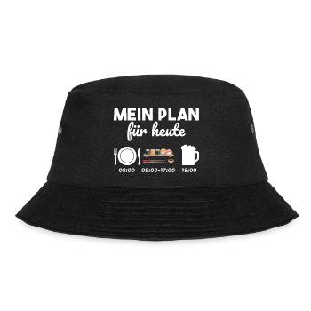 Sushi Japan Essen Bier Geschenkidee - Bucket Hat - Schwarz - Vorne - Lela (165cm)
