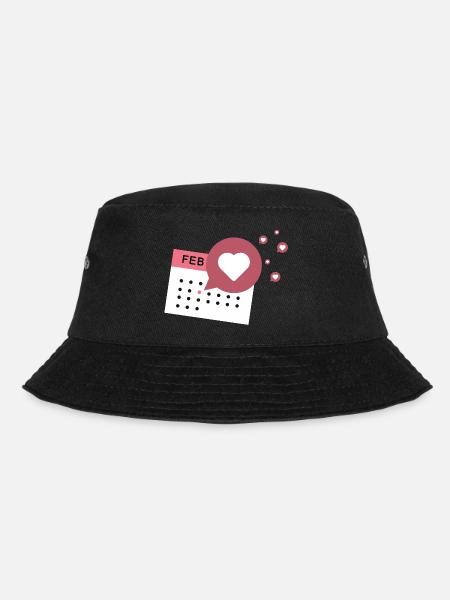 Calendar Like icon - Bucket Hat - black