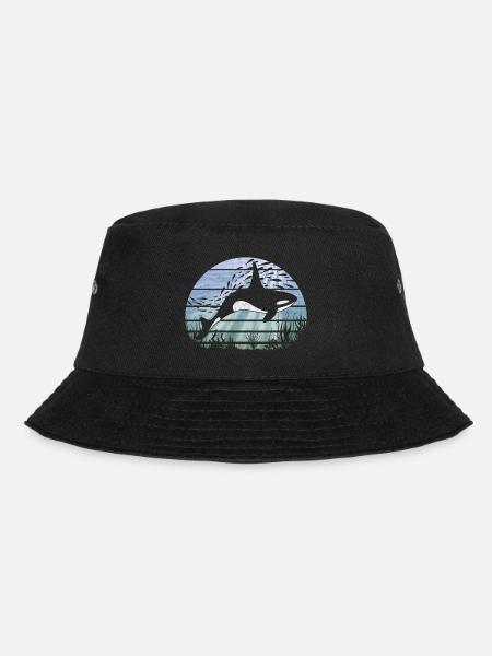 Retro Unterwasserwelt Orca Schwertwal - Bucket Hat - Schwarz