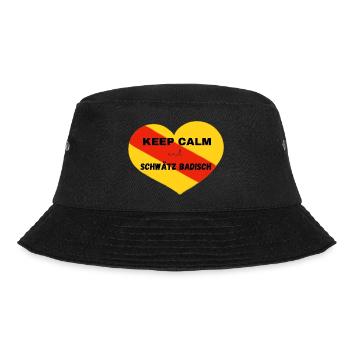 Keep calm and schwätz Badisch - Bucket Hat - Schwarz - Vorne - Lela (165cm)