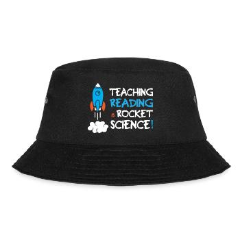 Teaching Reading Is Rocket Science - Bucket Hat - Schwarz - Vorne - Lela (165cm)