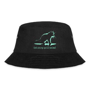 Spirit animal cat - Bucket Hat - black - Front - Lela (165cm)