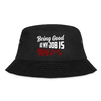 Being Good At My Job Is Key Locksmith Lockpicker - Bucket Hat - Schwarz - Vorne - Lela (165cm)