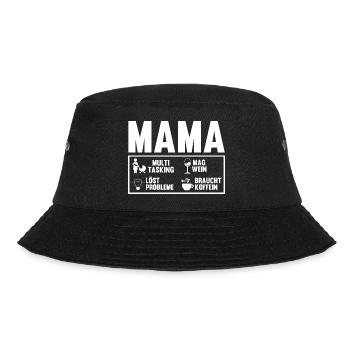 Mutter Muttertag Mama - Bucket Hat - Schwarz - Vorne - Lela (165cm)