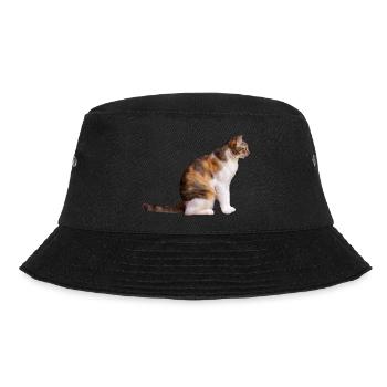 Die Katze - Bucket Hat - Schwarz - Vorne - Lela (165cm)