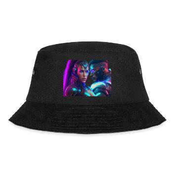 Cybercouple - Bucket Hat - Schwarz - Vorne - Lela (165cm)