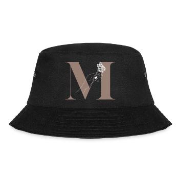 letter m magic butterfly - Bucket Hat - black - Front - Lela (165cm)