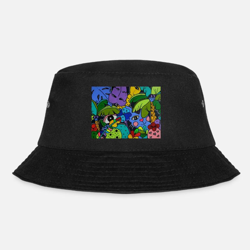 Monsieur Le Chat Mystique - Bucket Hat - black