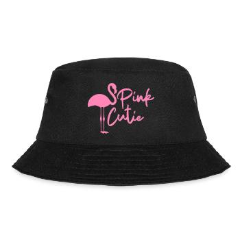 Cooles rosa Flamingo-Liebhaber-Geschenk-T-Shirt - Bucket Hat - Schwarz - Vorne - Lela (165cm)
