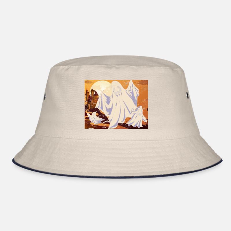 Vollmond Halloween Geschenk Gruseliges Geist Bucket Hat